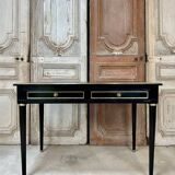 Petit bureau noir style Louis XVI