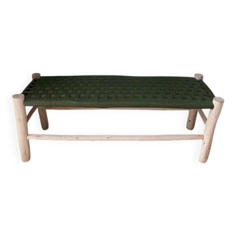 Banc d'entrée en bois avec rangement intégré - Banc d'entrée rustique pour