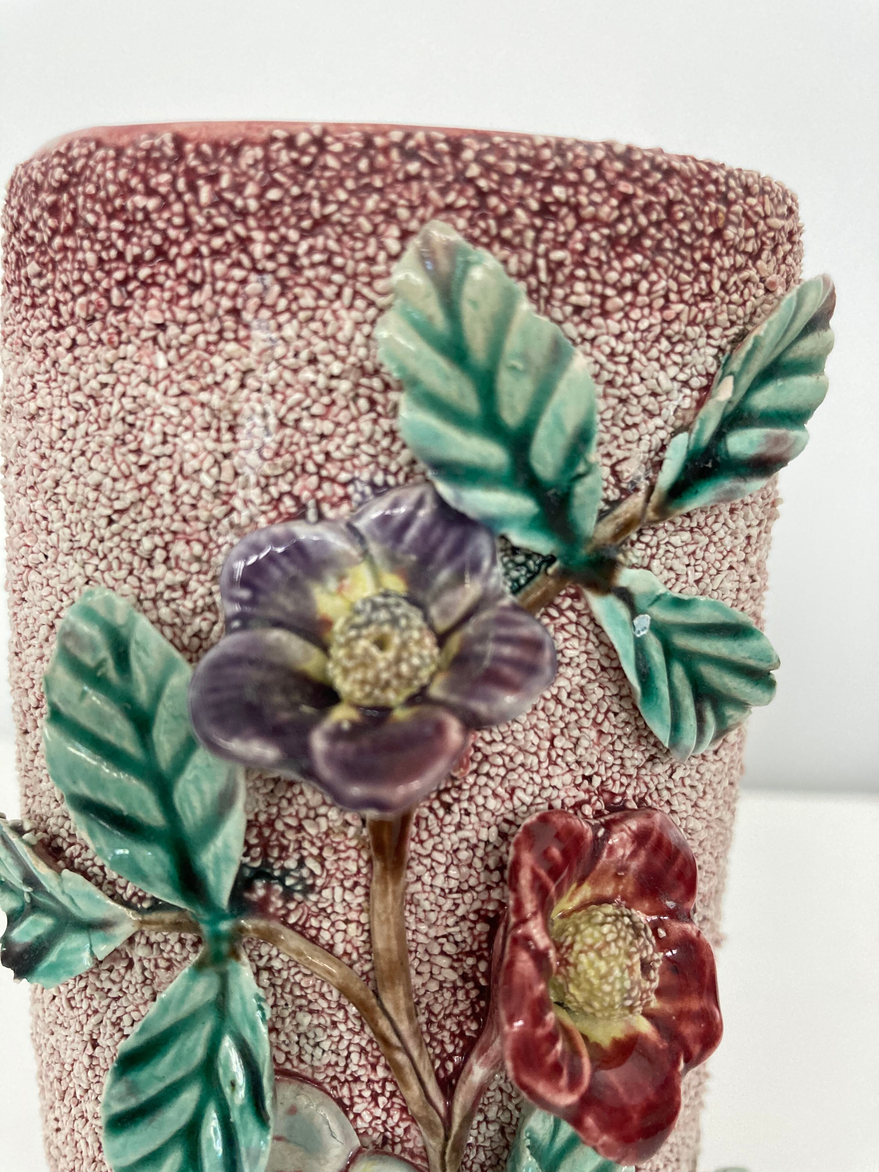 Barbotine vase relief early 19th century