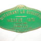 Plaque antique metal restaurant the butcher 1974