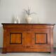 High-end walnut/hazelnut wood buffet handmade – French manufacturing