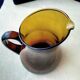 Water pitcher, dark amber blown glass decanter 1.5 L