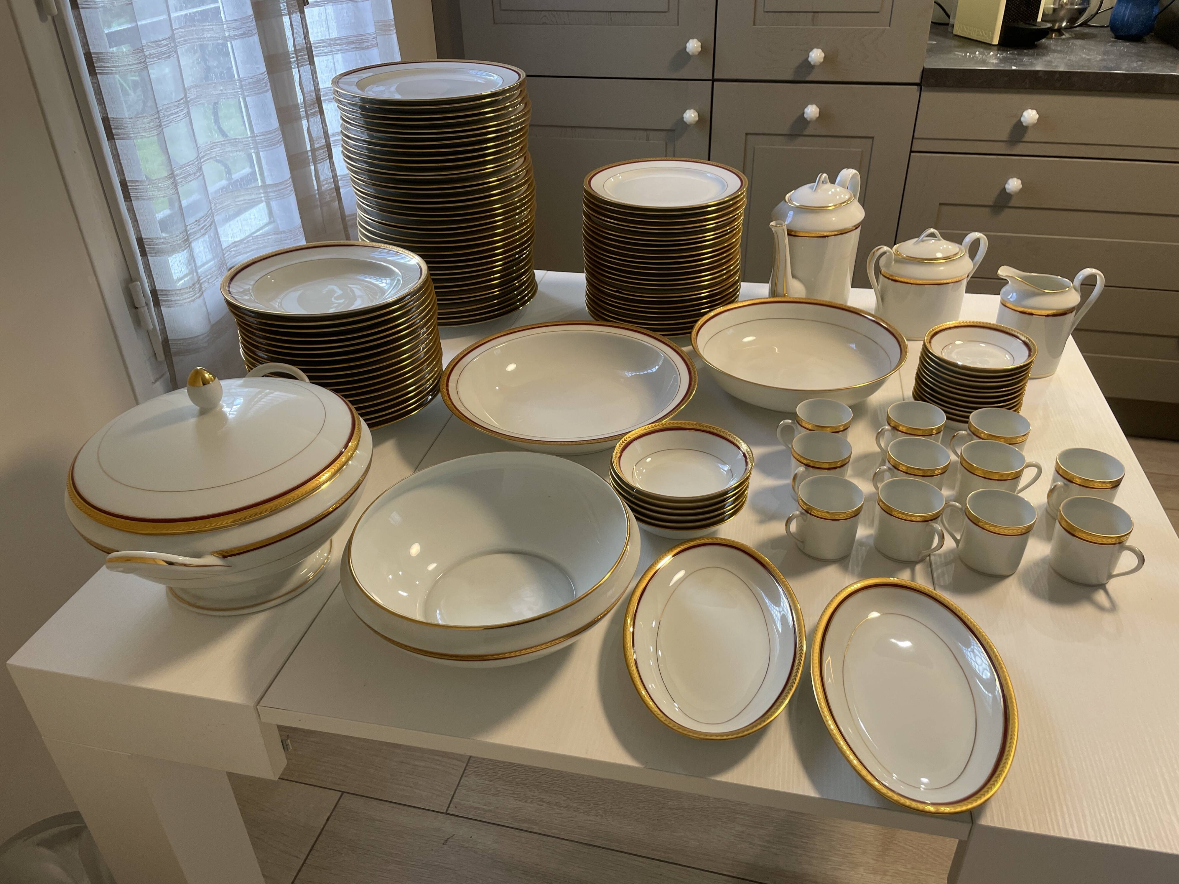 Limoges porcelain dinner service