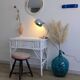 Vintage round mirror Syla model 6131 with rose decoration.