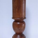 Vintage solid oak lamp base stamped H.44 cm