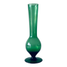 Vase vert en verre
