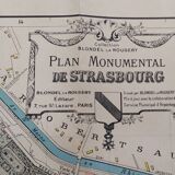 Monumental Plan of the city of Strasbourg