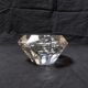 High octagonal diamond ashtray in solid crystal Flavio Poli style - 1970s