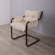Vintage 70's metal and fabric armchair, scandinavian design