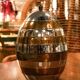 Egg-shaped ice bucket, silver and gold finish – Tommaso Barbi