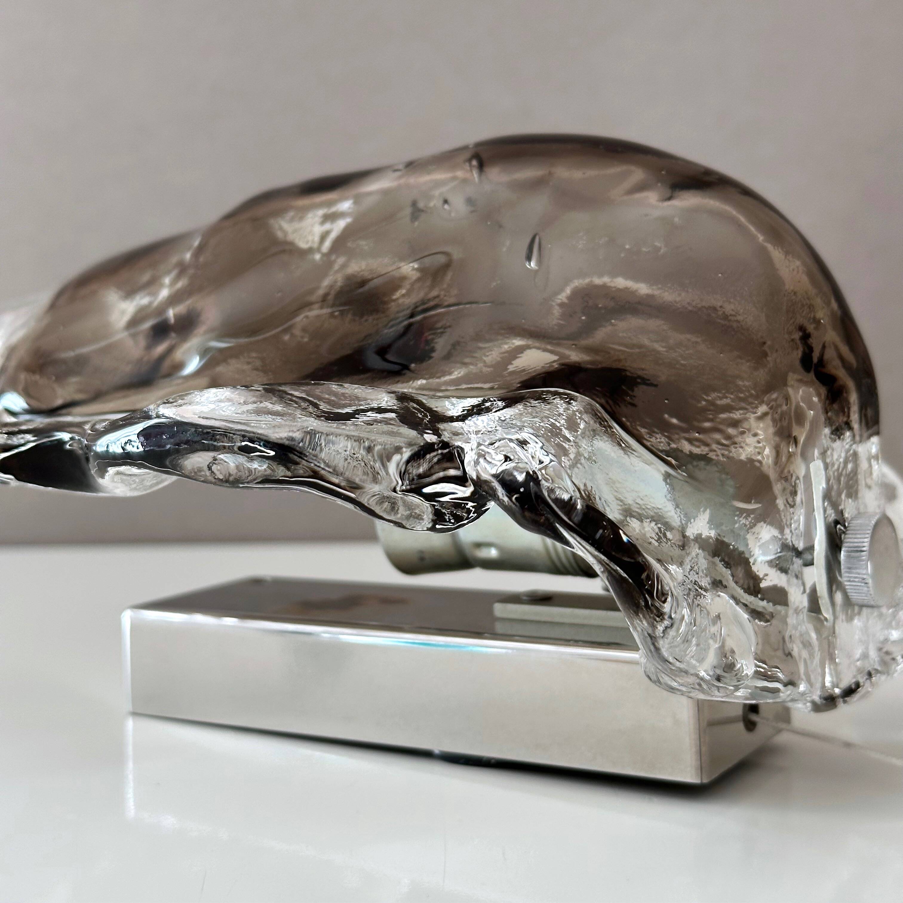 Ice Glass Wall Lights by J.T. Kalmar – Vintage Wall Lamps from the 1960s