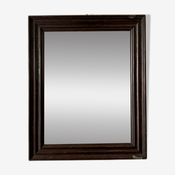 Miroir en bois foncé ☐ 49,5 x 40 cm