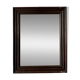 Dark wooden mirror ☐ 49.5 x 40 cm