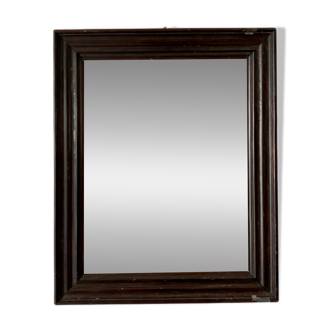 Dark wooden mirror ☐ 49.5 x 40 cm