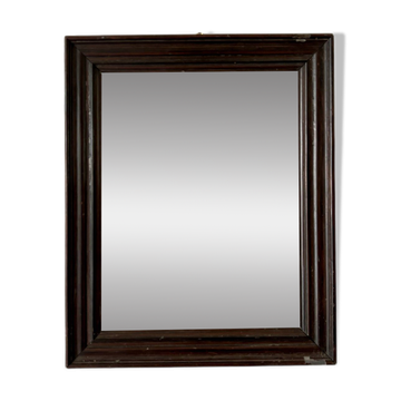 Miroir en bois foncé ☐ 49,5 x 40 cm