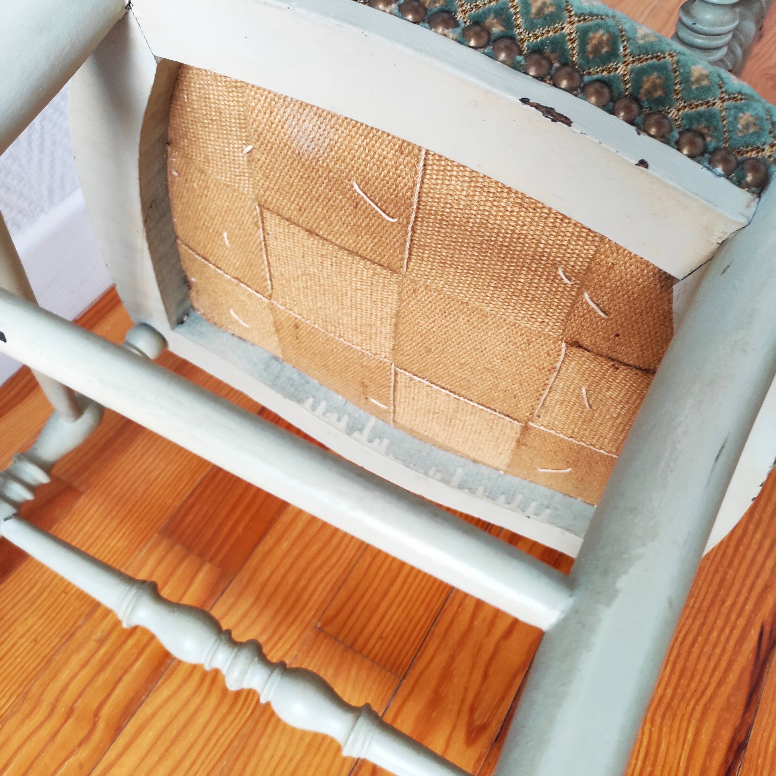 Pair of patinated Napoleon III chairs