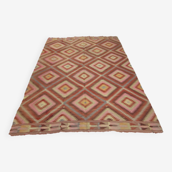 Turkish kilim rug,241x164 cm,n-41.