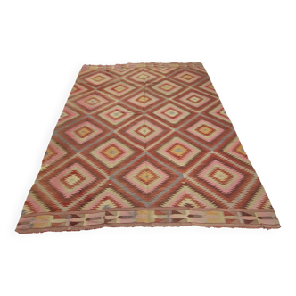 Turkish kilim rug,241x164 cm,n-41.