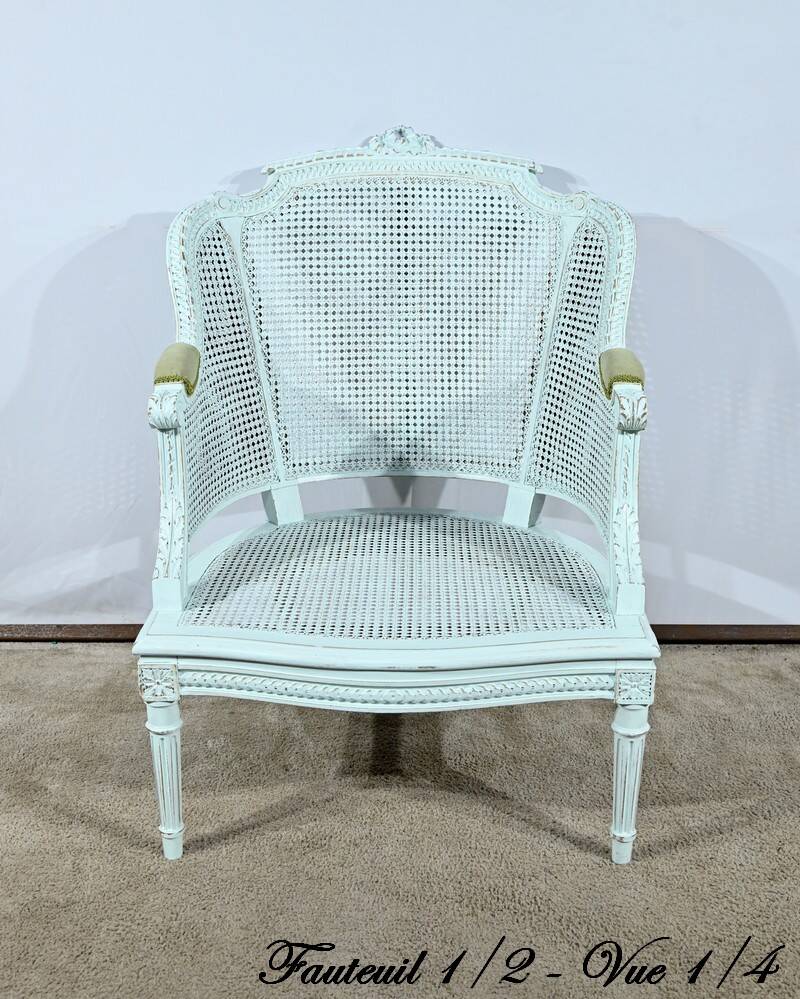 Broken Beech Duchess with Rechampi, Louis XVI style – 2nd part of the 19th century