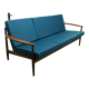 Scandinavian sofa 3 places in teak 1960 restored