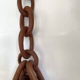 Vase and wooden chain to hang