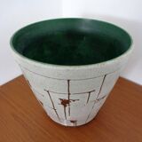 Large lava ceramic cachepot, 1970s