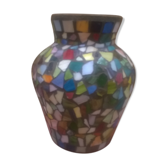 Vintage mosaic vase