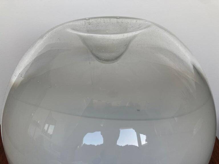 Big mid-century art glass table lamp, Czechoslovakia, 1970s