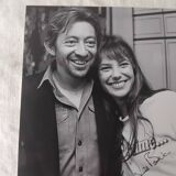 15x20 Kodak Paper Photo of Jane Birkin and Gainsbourg