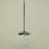 Chrome-plated minimalistic chandelier, 1930s