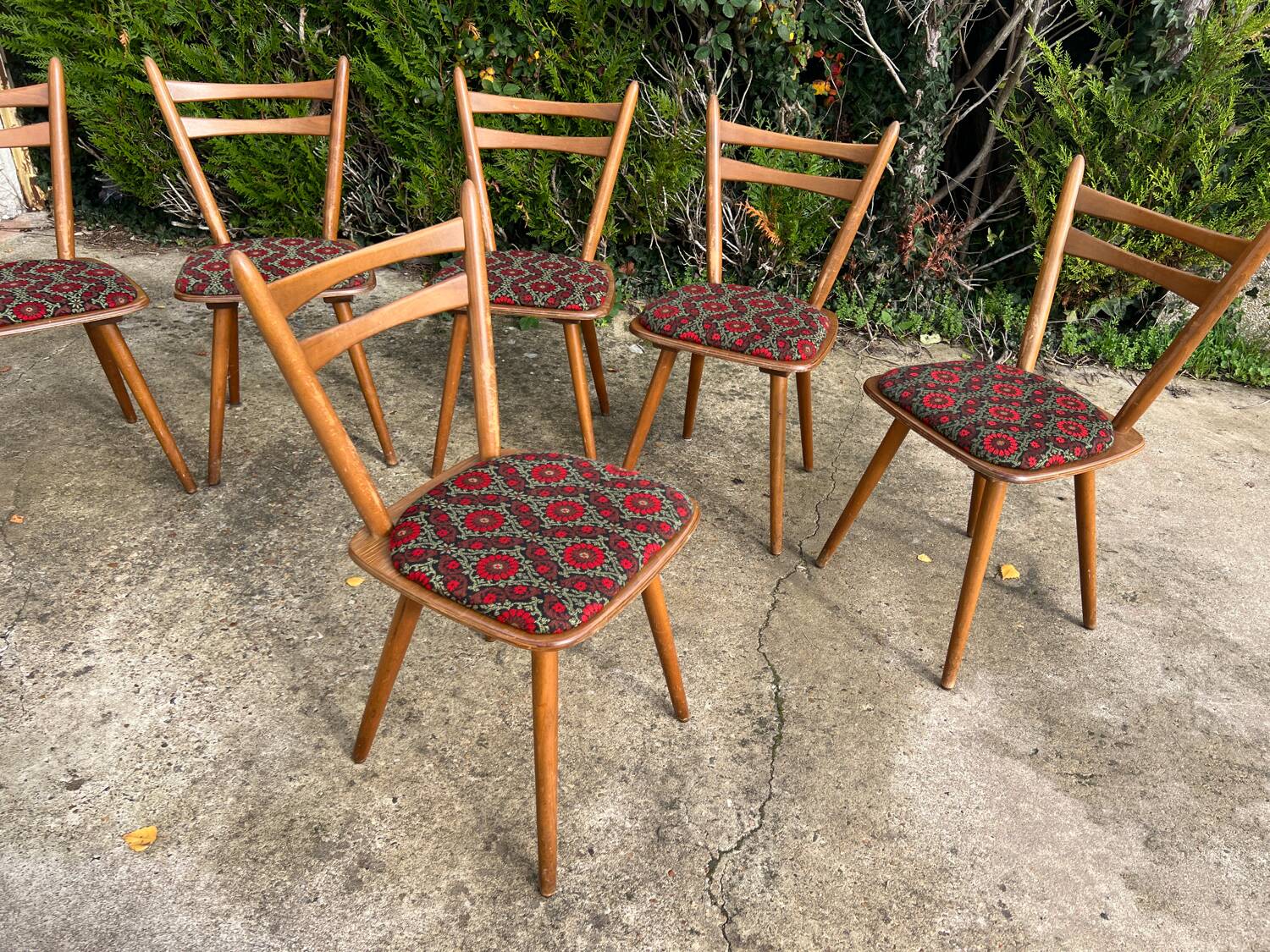 Set of 6 Becker chairs.