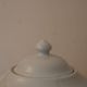 White ceramic teapot with glaze – Round shape and matching lid