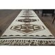 1970s Vintage Turkish Hand-Knotted Wool Cotton Beige Runner Rug 81x388