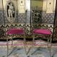 Pair of Italian chiavari chairs in solid brass