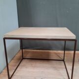 Iron and cement coffee tables pair
