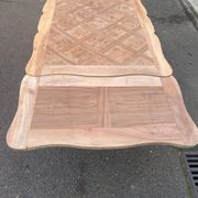 Louis XV extendable dining table, renovated, walnut, 250cm, 18th century.