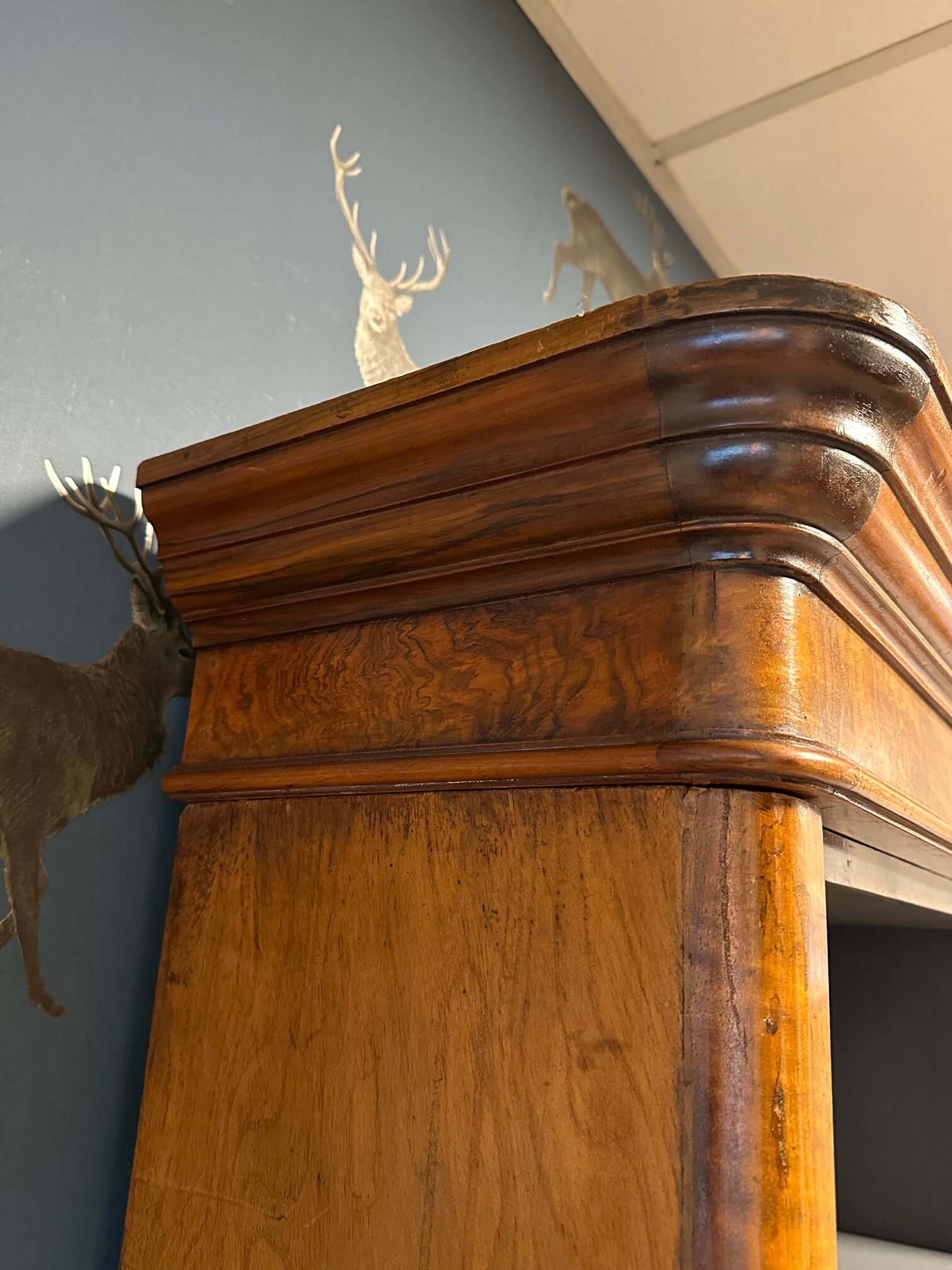 Antique open bookcase