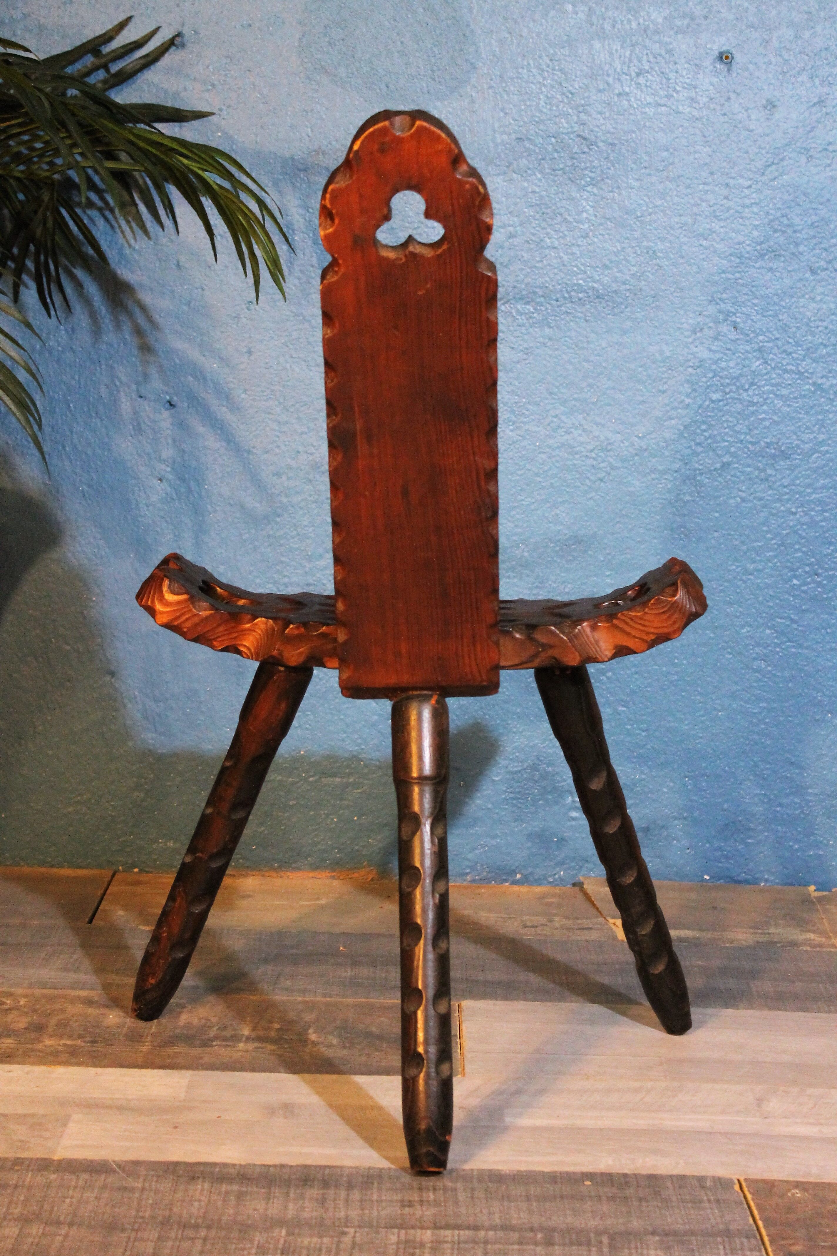 Brutalist tripod chairs 1960