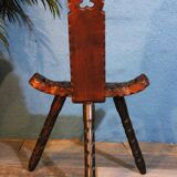 Brutalist tripod chairs 1960