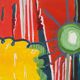 “Green or white, the sun?” Oil on canvas, signed Baltran