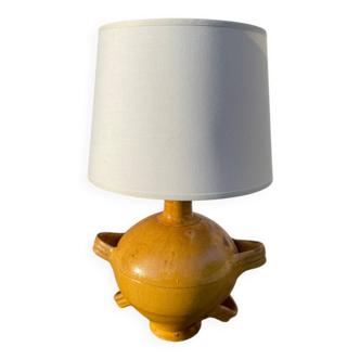 Vallauris yellow ceramic lamp