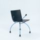 Postmodern metal leather chair by Boonzaaijer Mazairac, 1980s, Netherlands