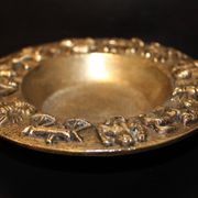 Cendrier vide-poche zodiaque en bronze massif