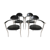 Lot 4 chairs Arrben Italian design 1960s