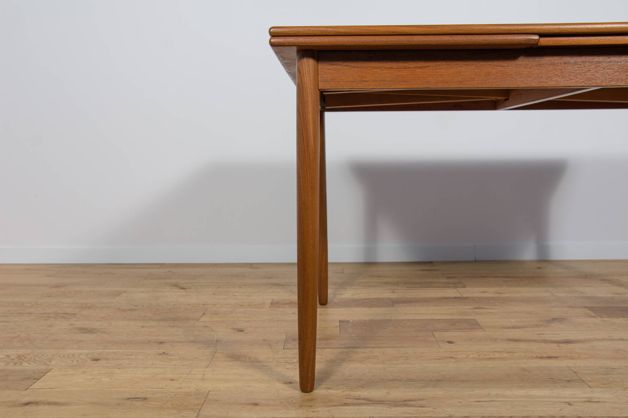 Mid Century Teak Extendable Dining Table, Denmark, 1960s
