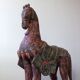 Cheval en bois polychrome