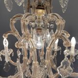 Italian Murano Crystal Chandelier, 1950s