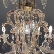 Lustre italien en cristal de murano, années 1950