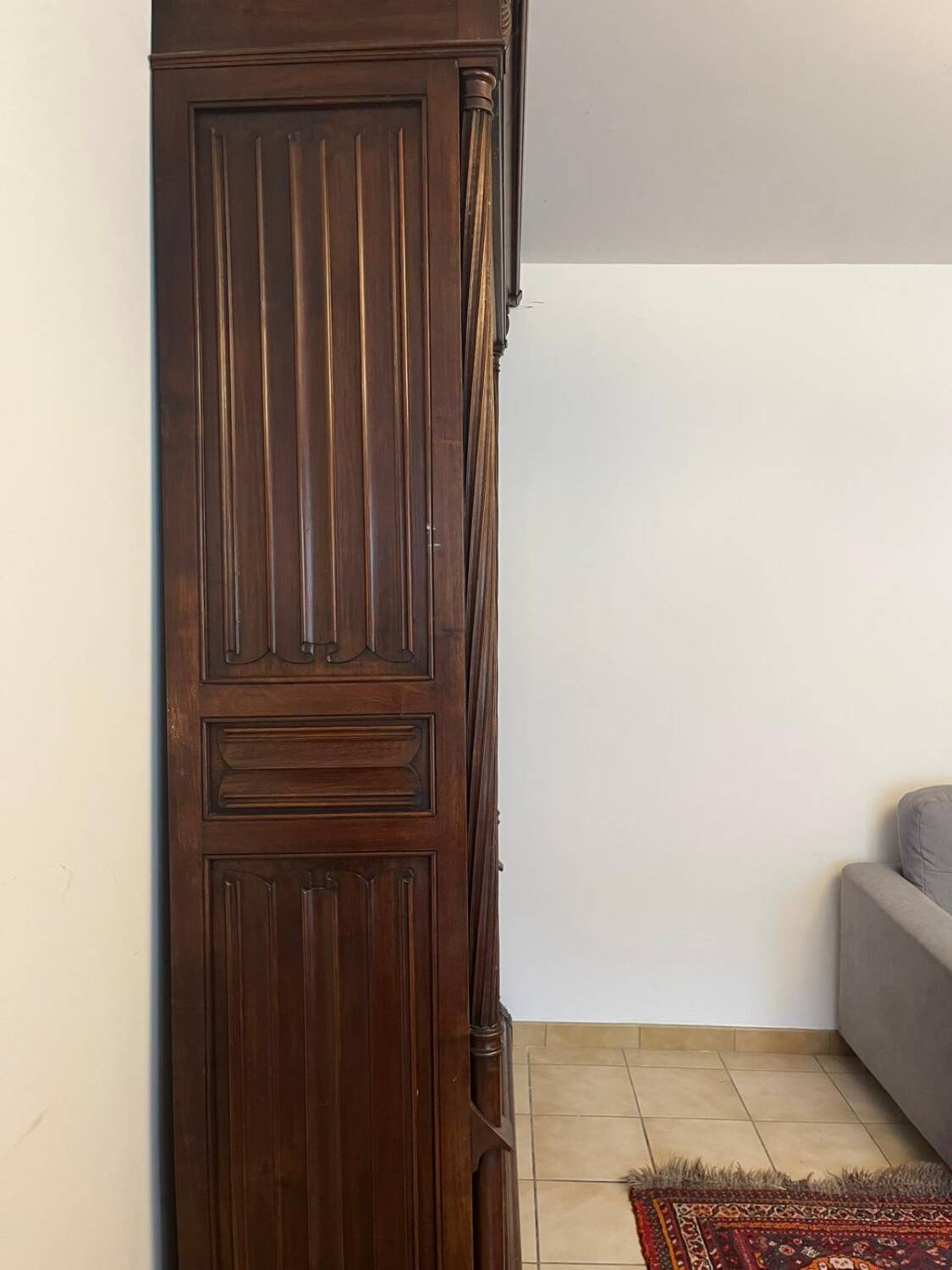 Antique wardrobe in neo-Gothic style