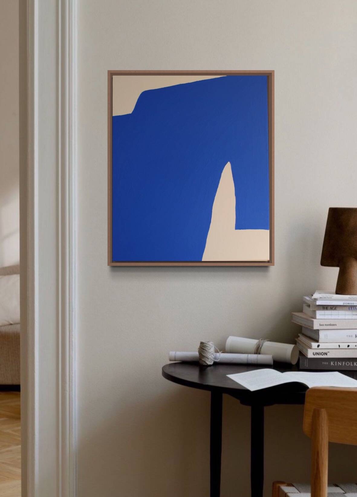 Blue Abstract Art N1 65x54cm by Bodasca